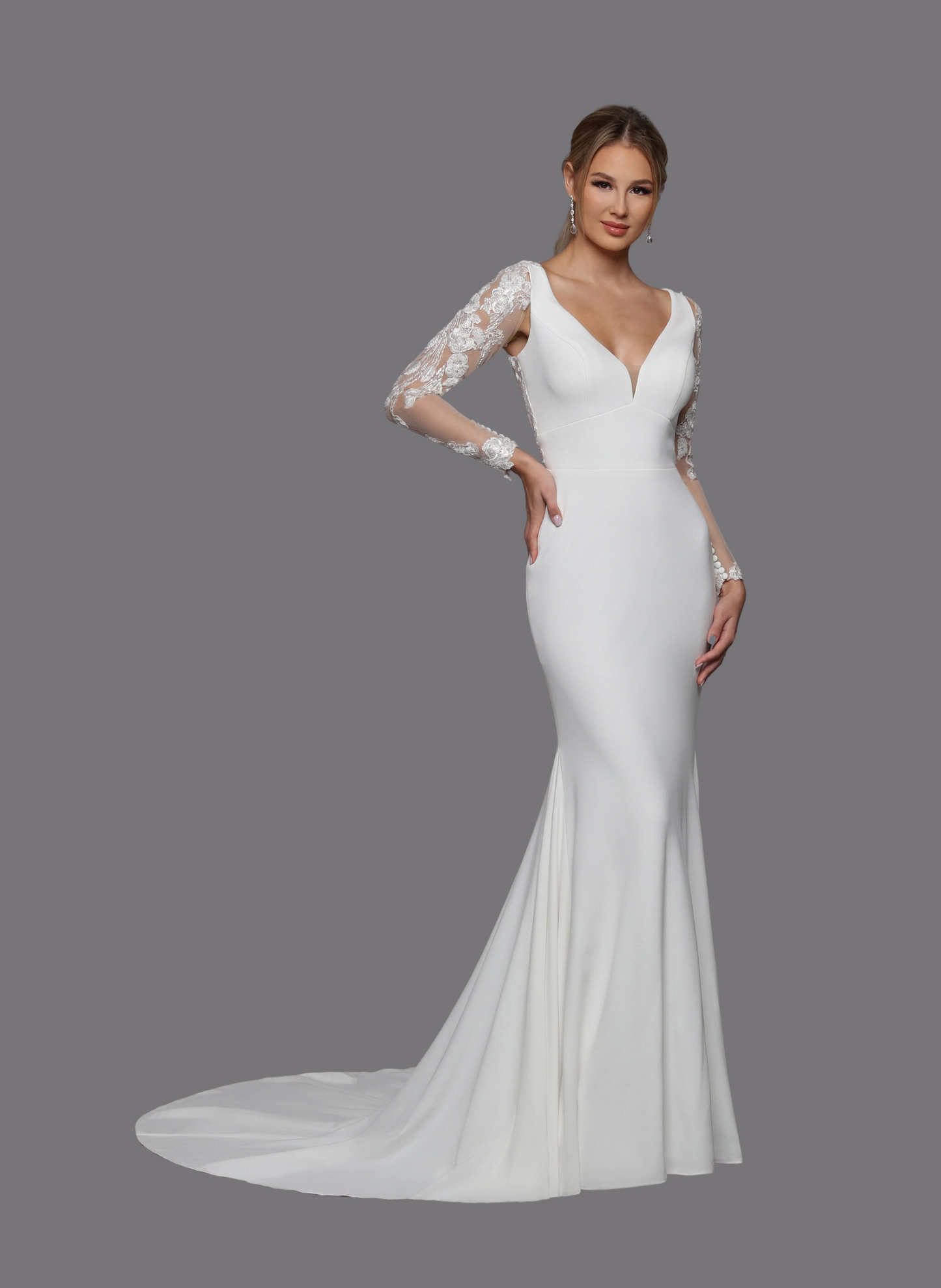 50776- Crepe/Lace