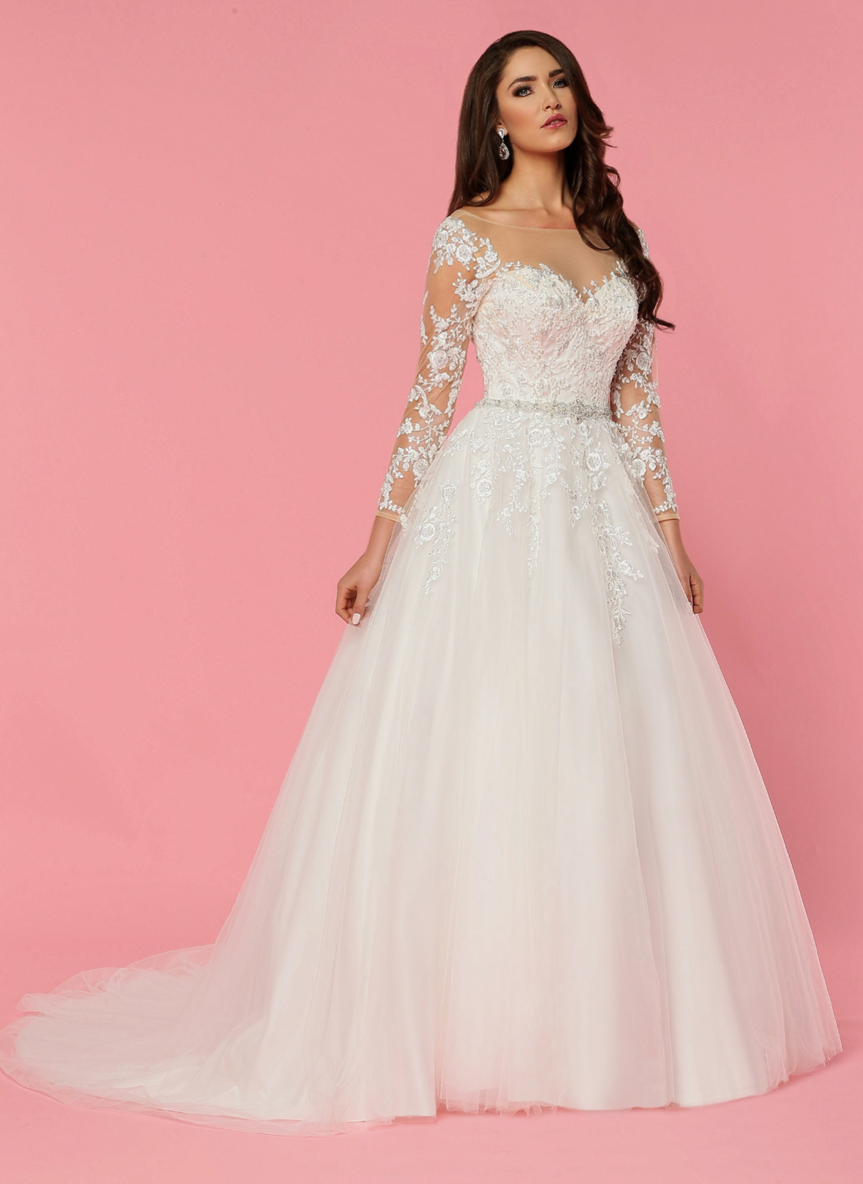 50470- Tulle/Embroidered Lace