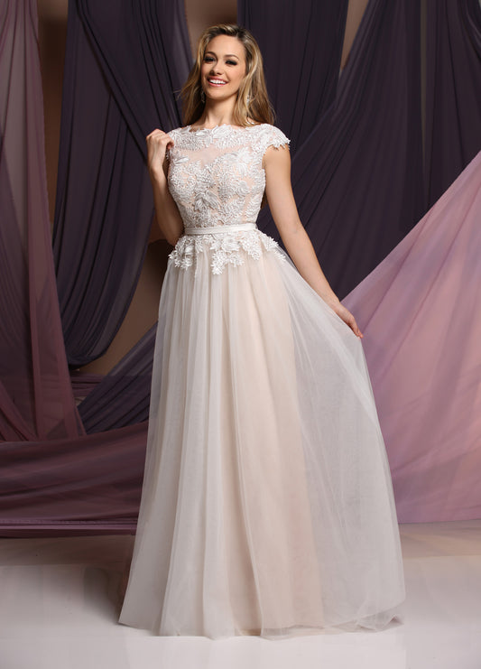 F7048- Tulle/Lace/Charmeuse